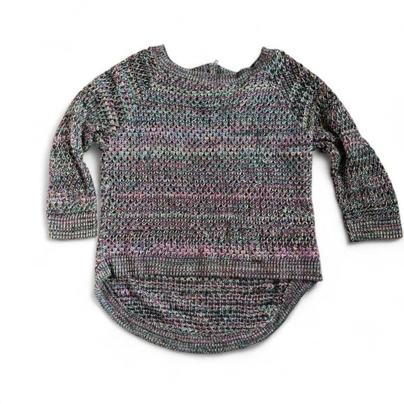 🌈 Rainbow Knit Sweater – L (Made in USA) 🌈 - Picture 1 of 7